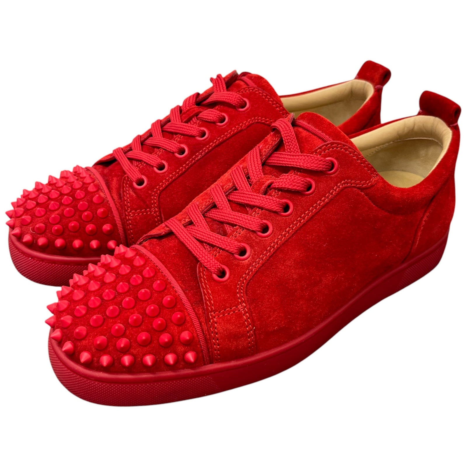 Men's Louis Junior Spikes Flat Low Trainers Red Size EU 41 / UK 7 - Photo 9