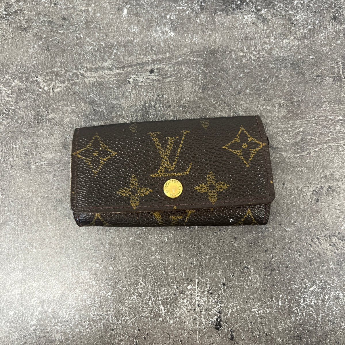 Women's Mini Monogram Key Keyring Brown - Photo 11