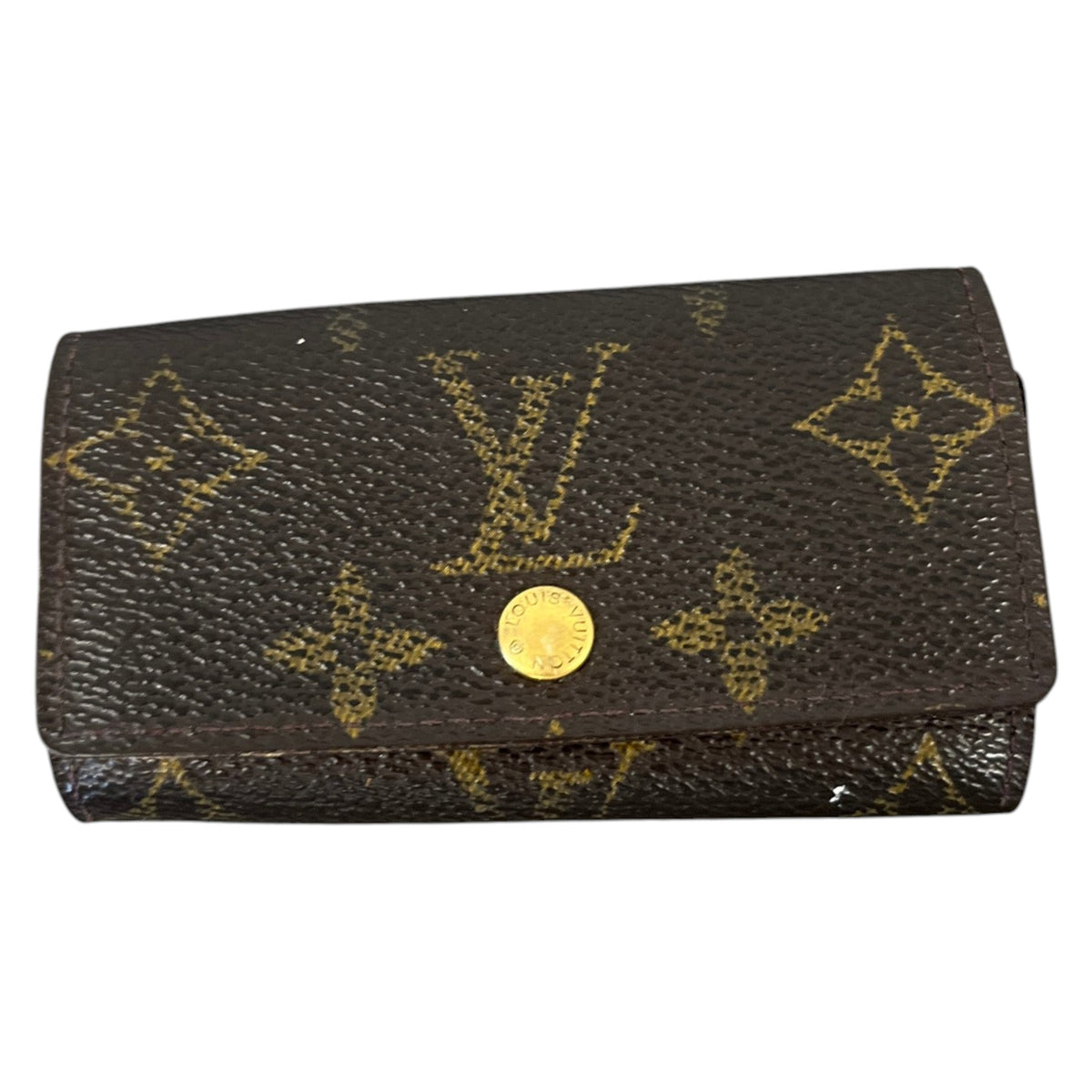 Women's Mini Monogram Key Keyring Brown - Photo 1