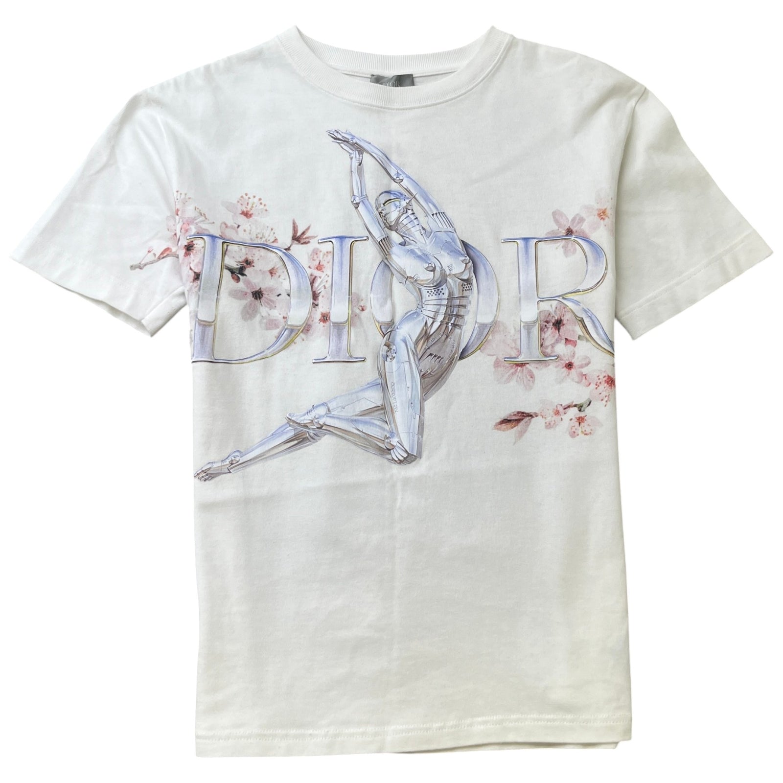 Men's Logo Print T-Shirt White Size XS - Photo 1