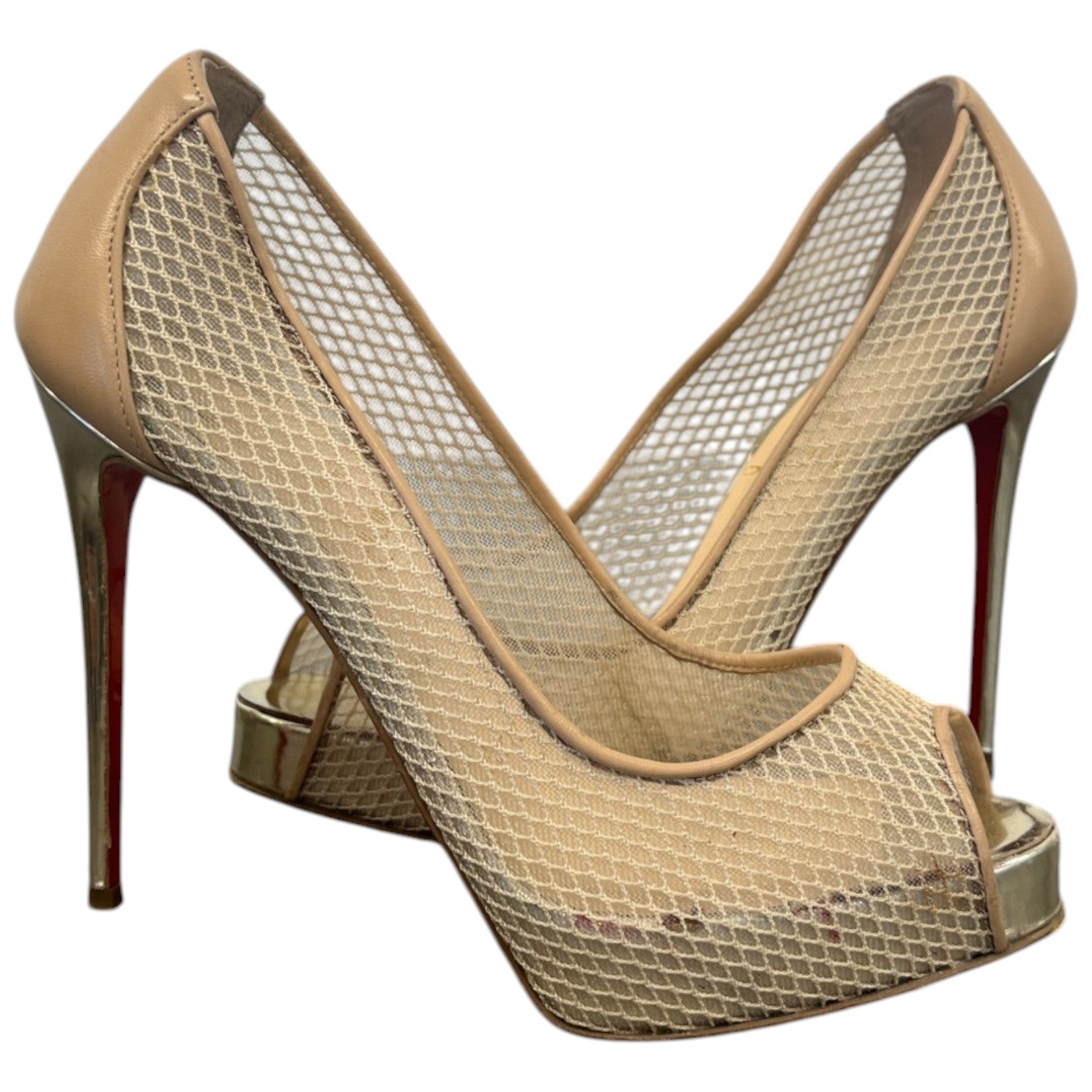 Women's Very Rete Mesh Heels Beige Size EU 35.5 / UK 2.5 - Photo 3