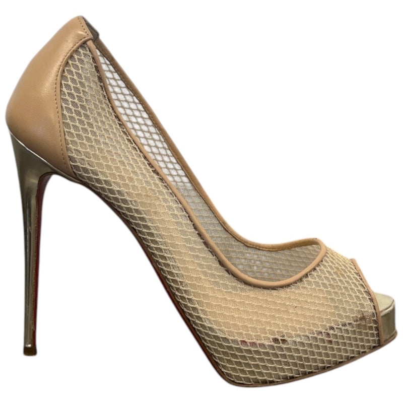 Women's Very Rete Mesh Heels Beige Size EU 35.5 / UK 2.5