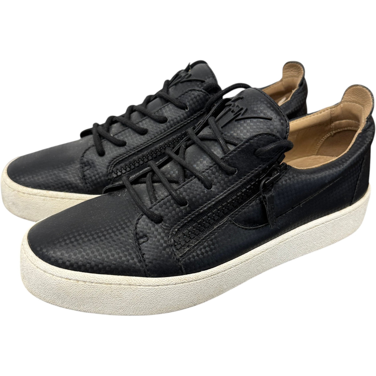 Men's Contrast Sole Low Trainers Black Size UK 9 / EU 43 - Photo 7
