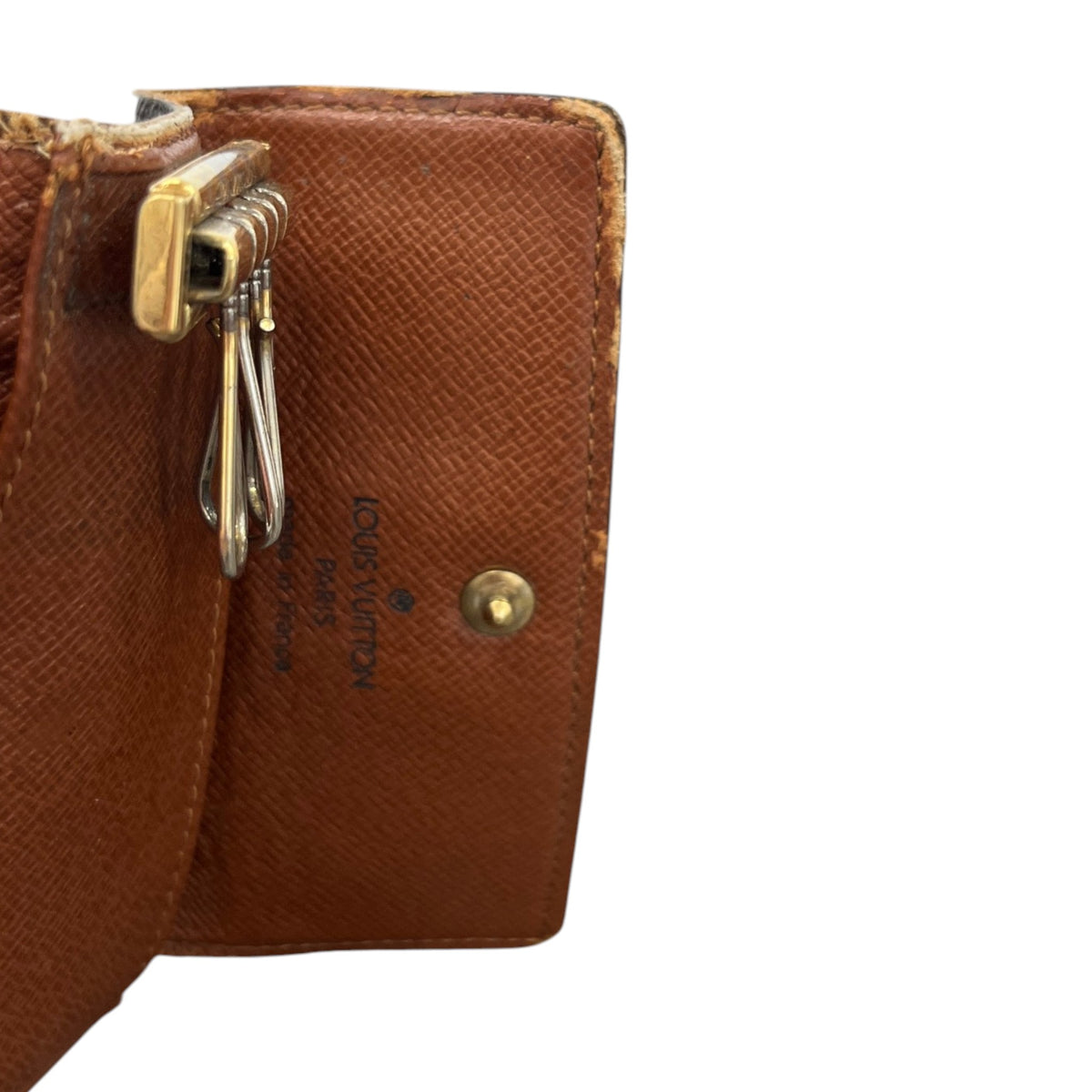 Women's Mini Monogram Key Keyring Brown - Photo 10