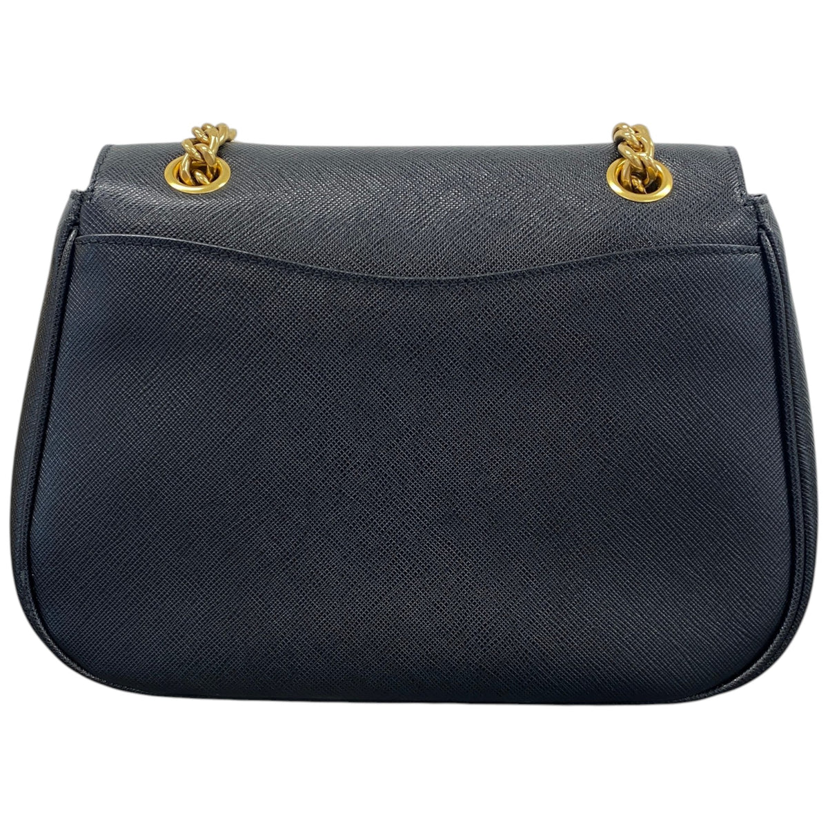 Women's Saddle Chain Flap Handbag Black - Photo 5