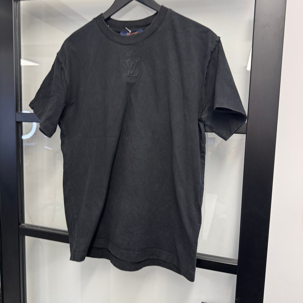 Men's Embossed Logo T-Shirt Black Size S - Photo 7