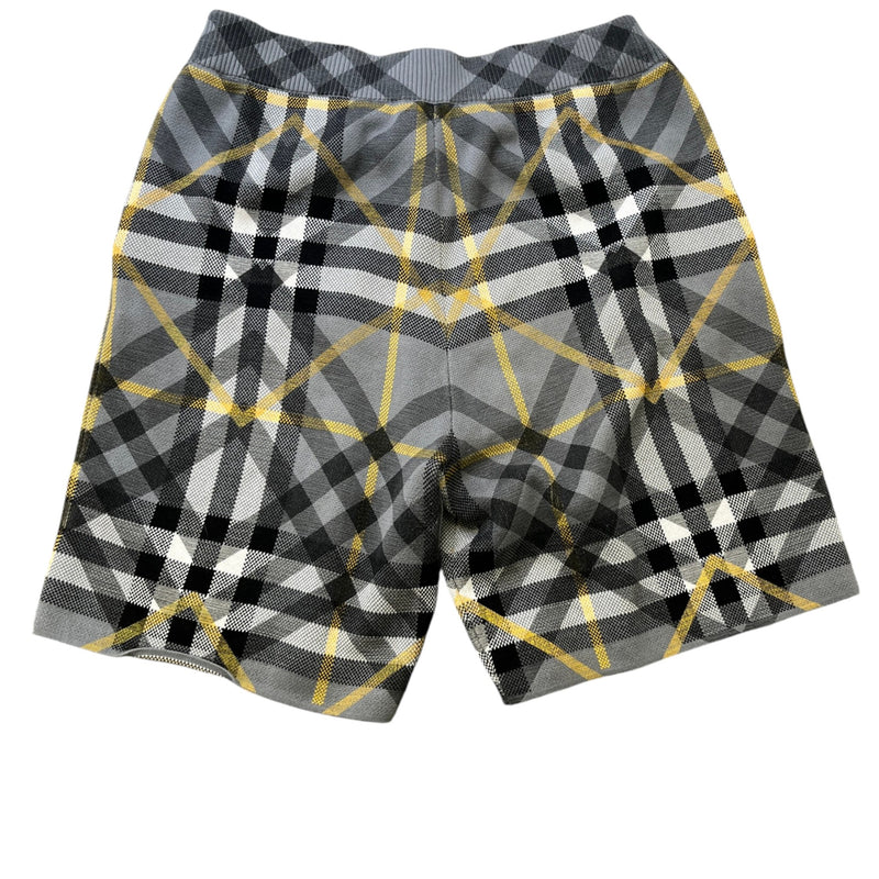 Men's Tilton Check Shorts Grey Size L