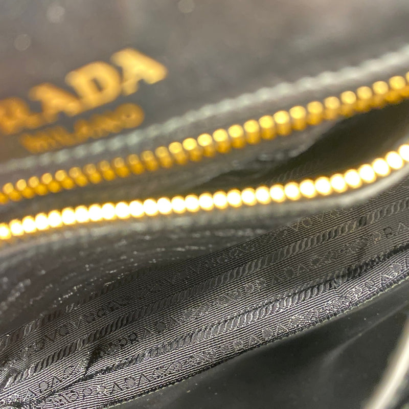Women's Saddle Chain Flap Handbag Black