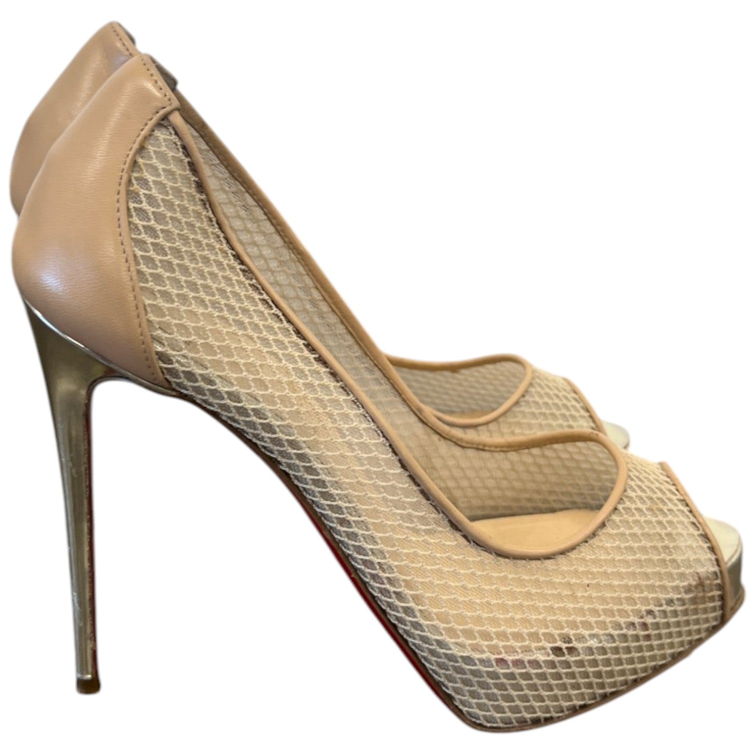 Women's Very Rete Mesh Heels Beige Size EU 35.5 / UK 2.5 - Photo 8