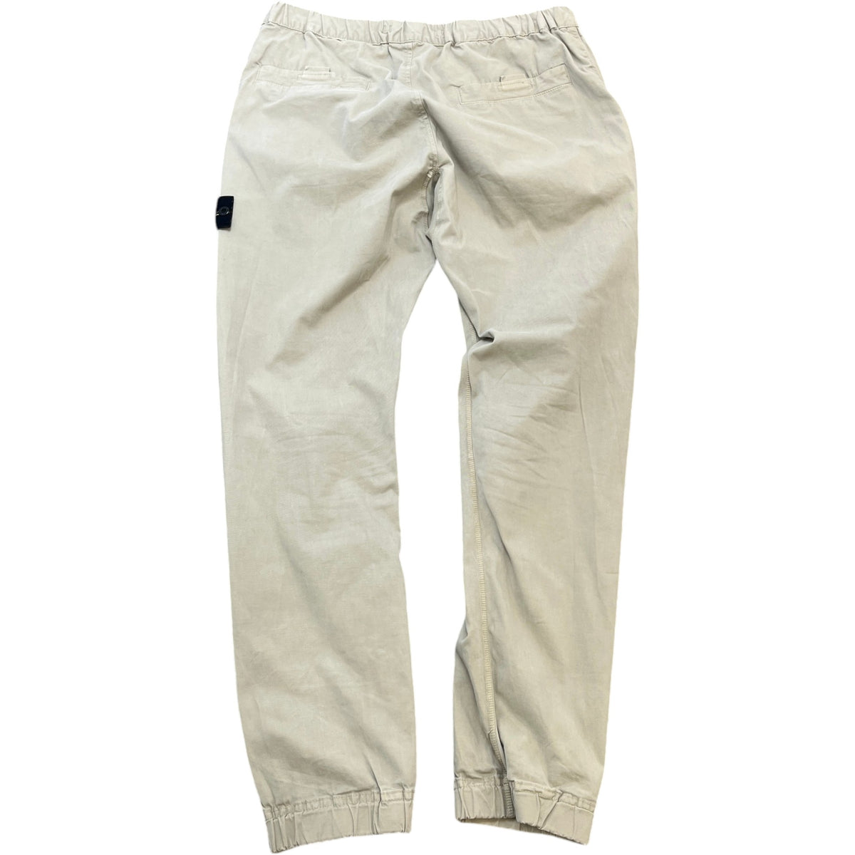 Men's Applique Logo Trousers Beige Size L / W34 - Photo 2