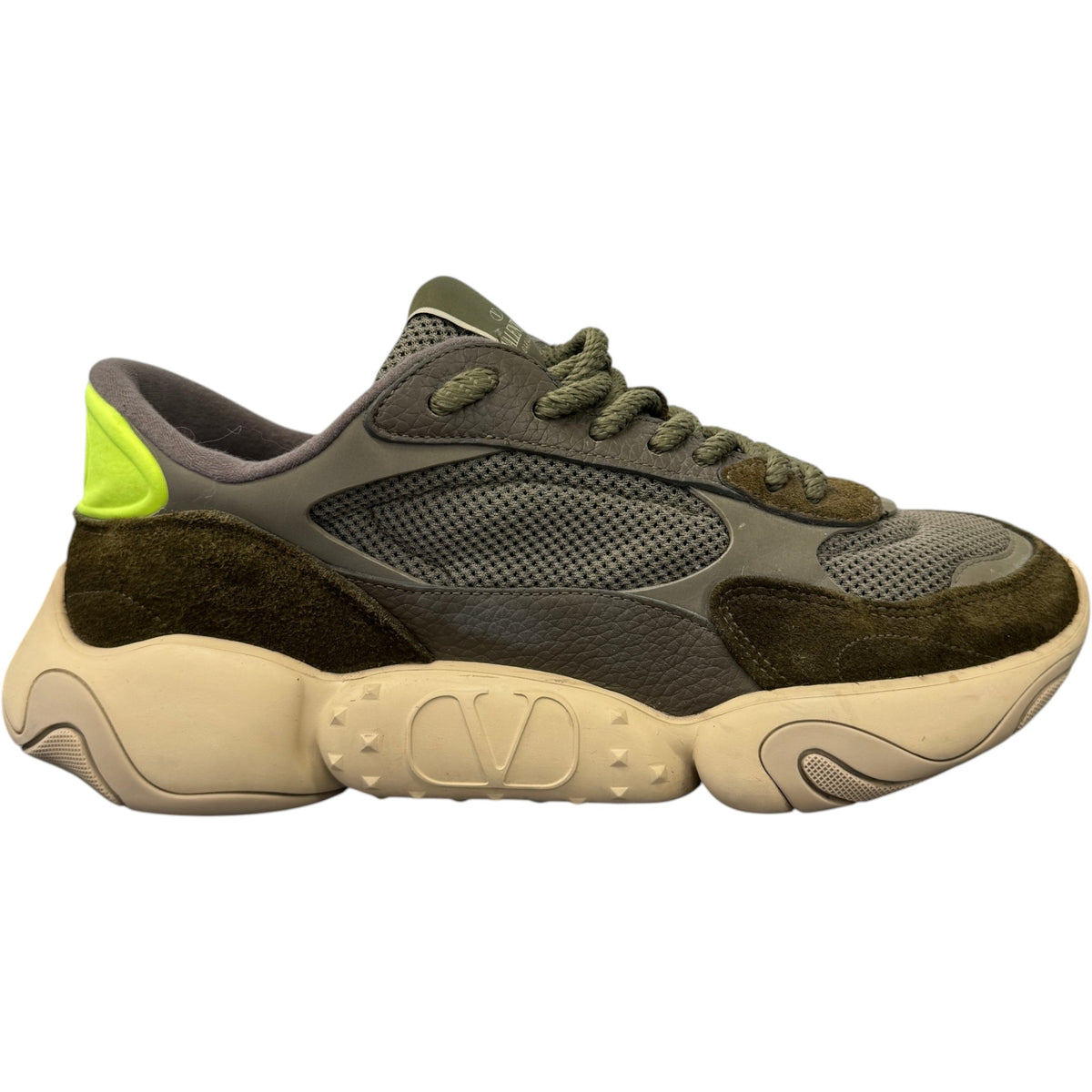 Men's Bubbleback Low Trainers Khaki Size UK 11 / EU 45 - Photo 1