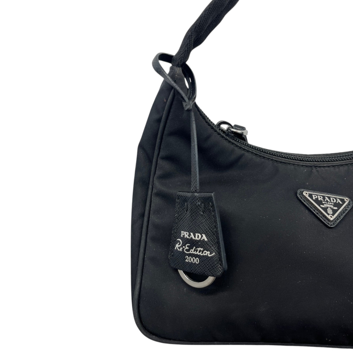 Women's Prada Re-Edition 2000 Mini Handbag Black - Photo 9