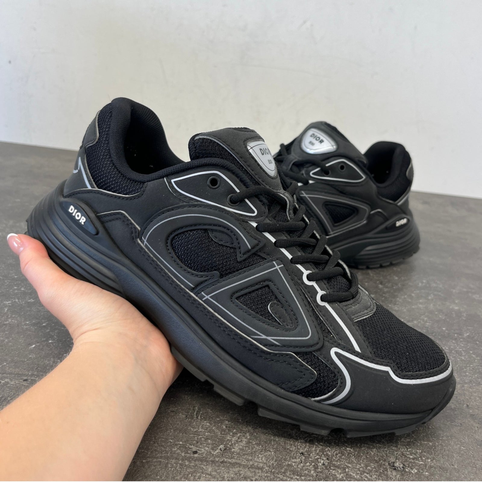 Men's B30 Low Trainers Black Size EU 42 / UK 8 - Photo 12