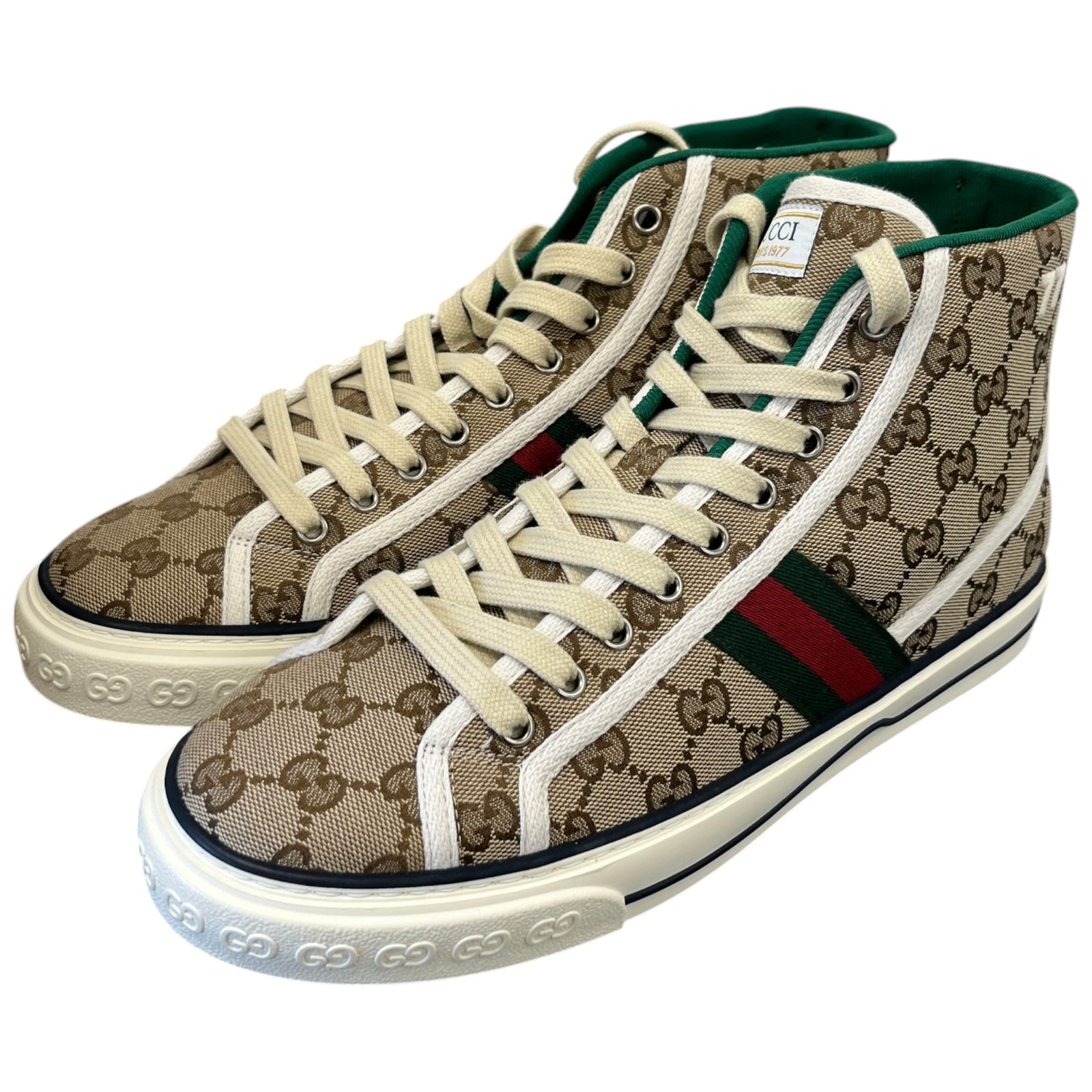 Men's Tennis 1977 High Trainers Beige Size UK 8 / EU 42 - Photo 9