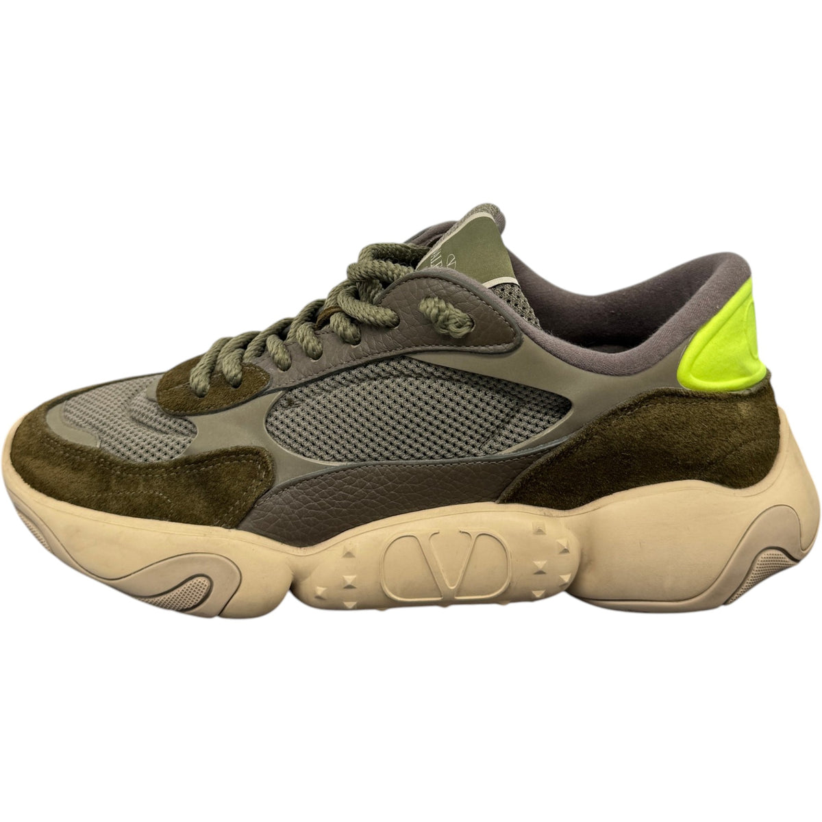 Men's Bubbleback Low Trainers Khaki Size UK 11 / EU 45 - Photo 4