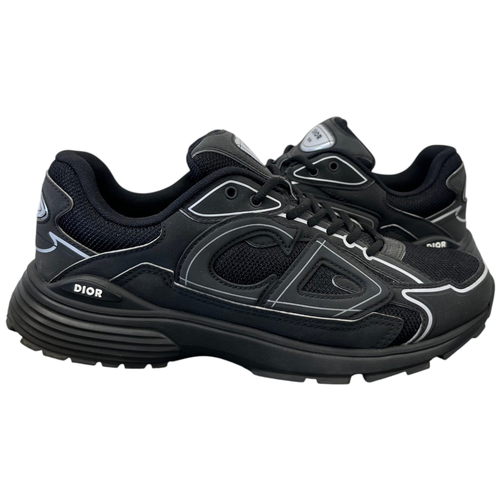 Men's B30 Low Trainers Black Size EU 42 / UK 8 - Photo 3
