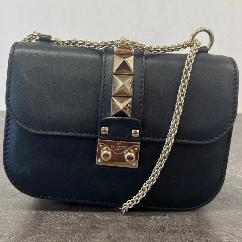 Women's Glam Lock Small Flap Bag Black