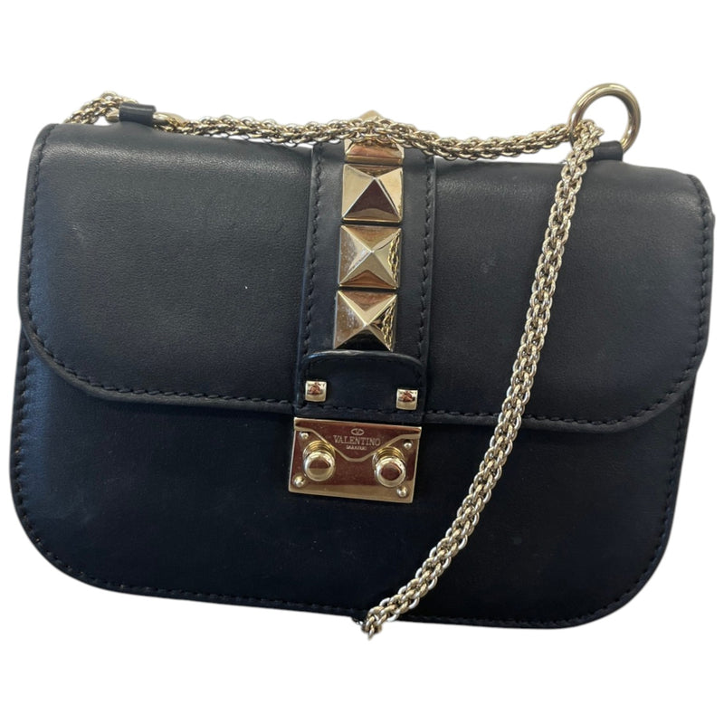 Women's Glam Lock Small Flap Bag Black