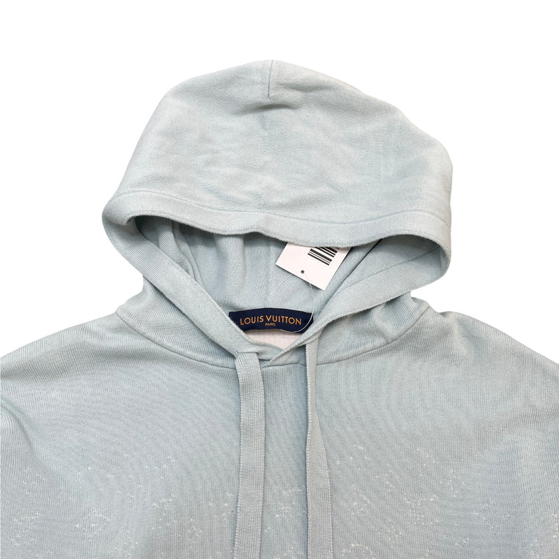 Men's Monogram Gradient Hoodie Blue Size M