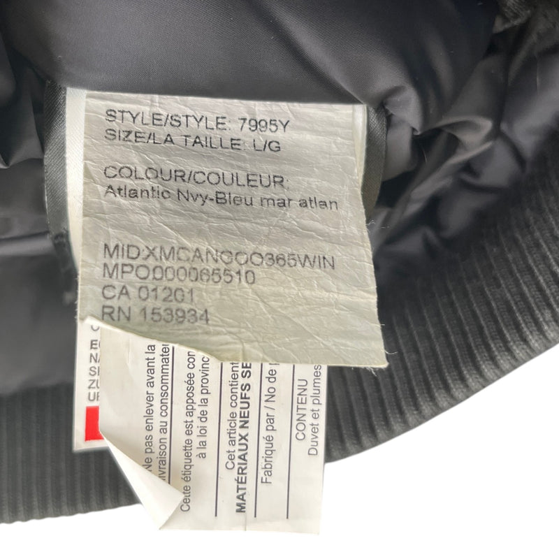 Boy's Kids Chilliwack Bomber Down Jacket Navy Size 14 years