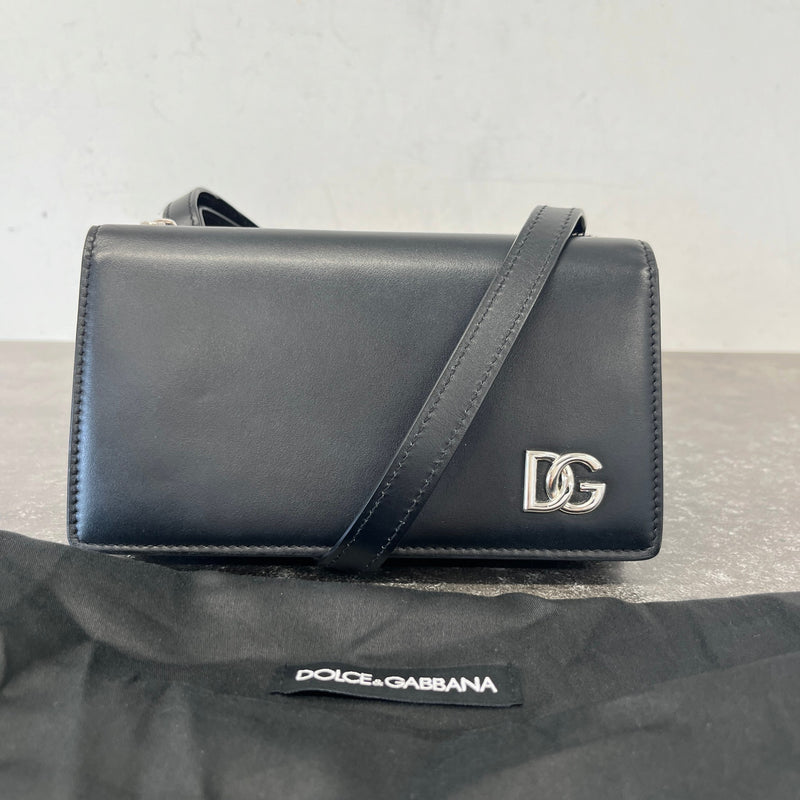 Women's DG Logo Crossbody Bag Black