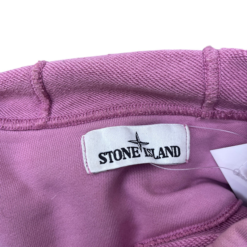 Men's Applique Logo Hoodie Pink Size S