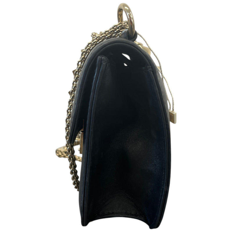 Women's Glam Lock Small Flap Bag Black