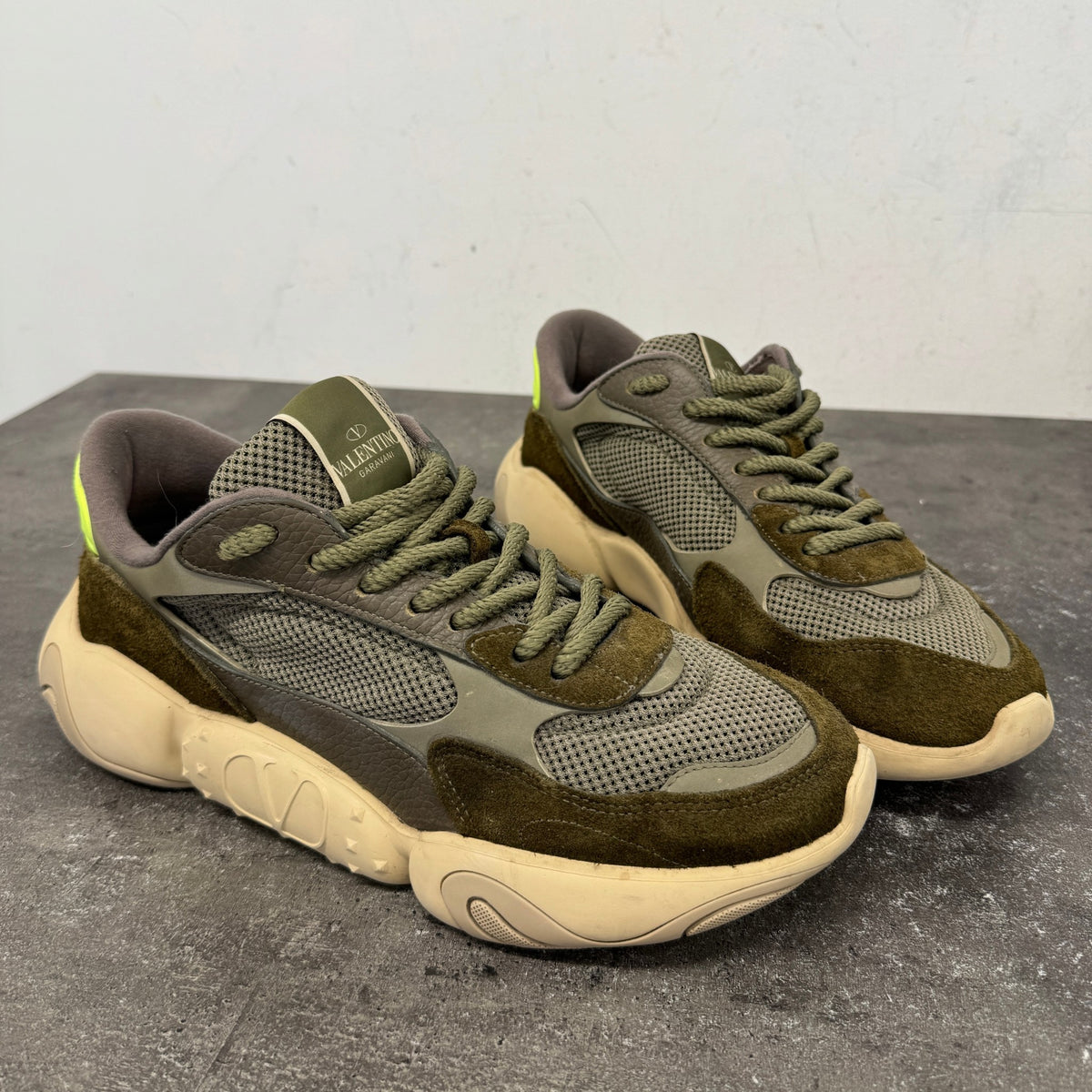 Men's Bubbleback Low Trainers Khaki Size UK 11 / EU 45 - Photo 11