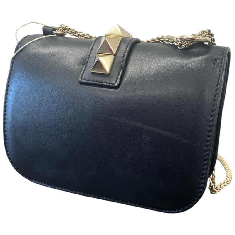 Women's Glam Lock Small Flap Bag Black