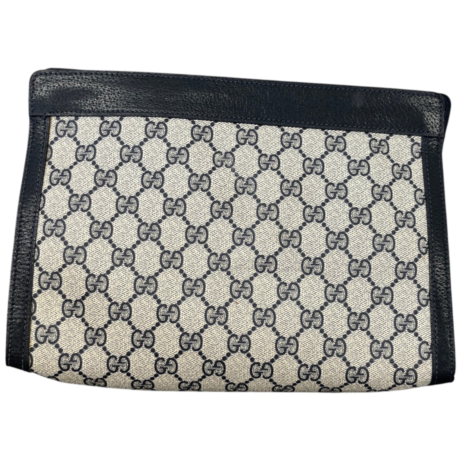 Women's GG Monogram Clutch Navy - Photo 2