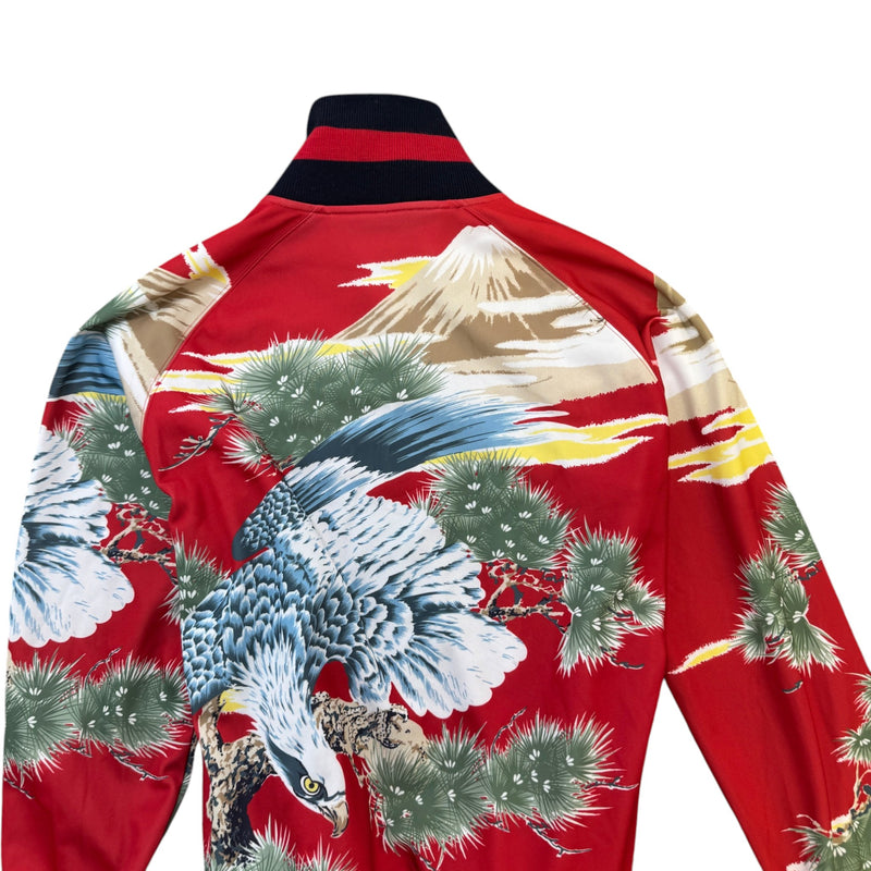 Men's Eagle Print Jacket Red Size S
