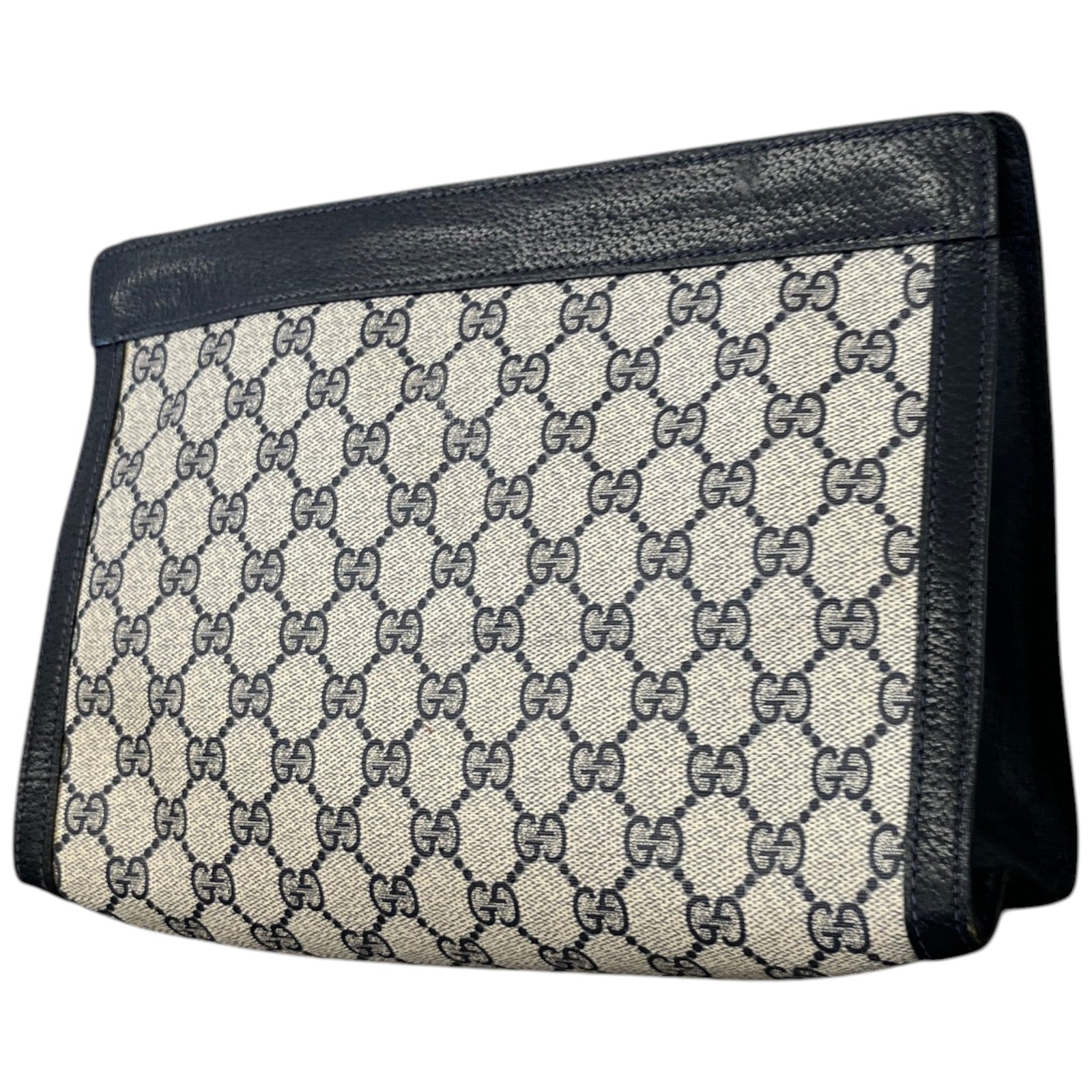 Women's GG Monogram Clutch Navy - Photo 7