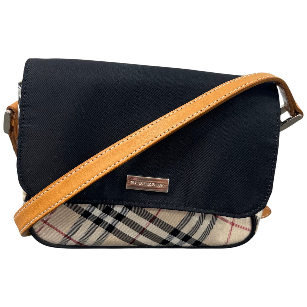 Women's Checkered Crossbody Bag Black - Photo 1