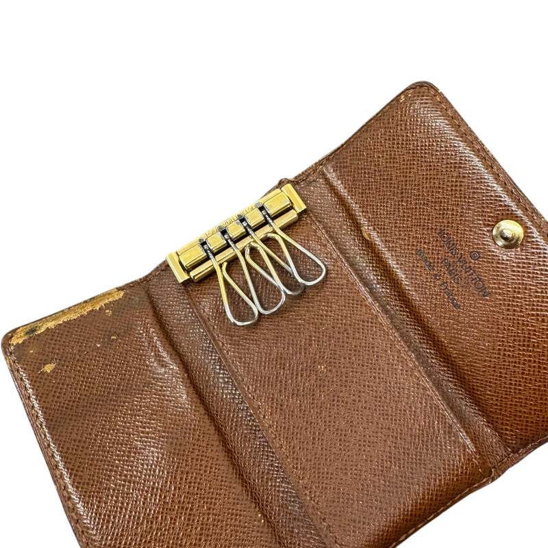 Women's Monogram 4 Key Holder Wallet Brown