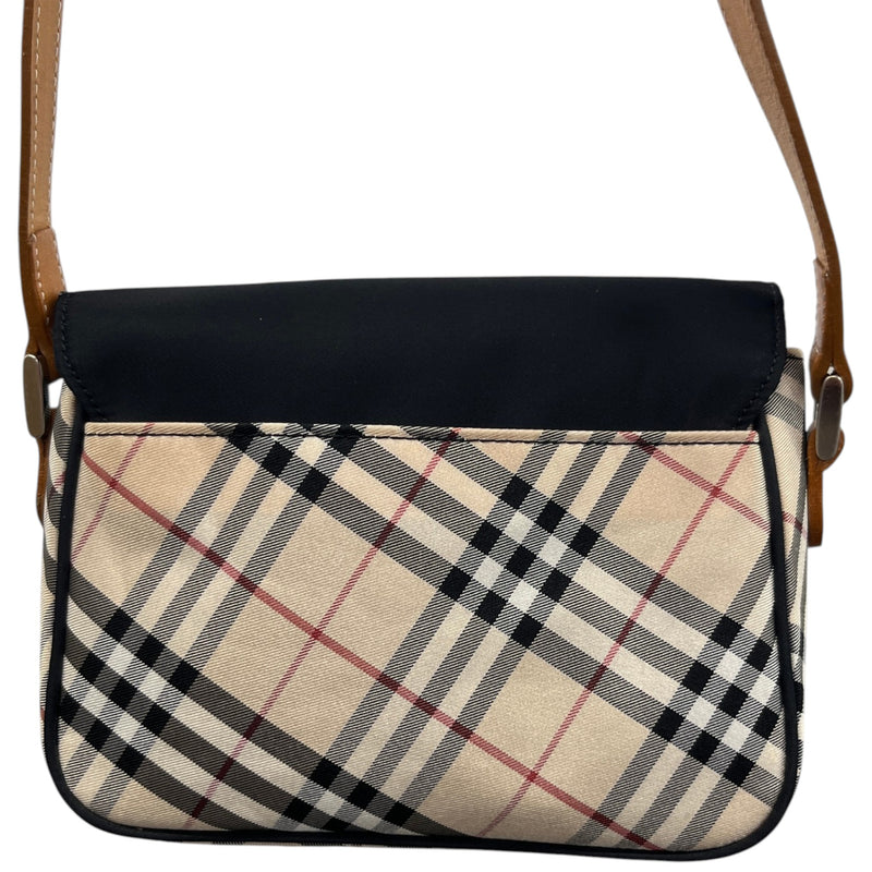 Women's Checkered Crossbody Bag Black