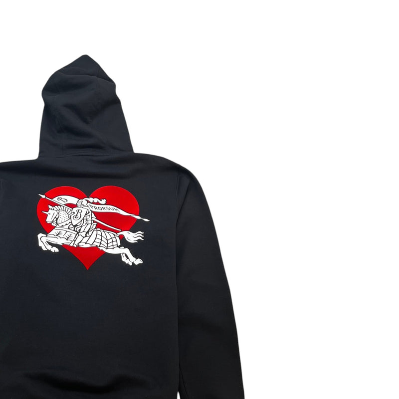 Men's Heart Equestrian Logo Hoodie Black Size M