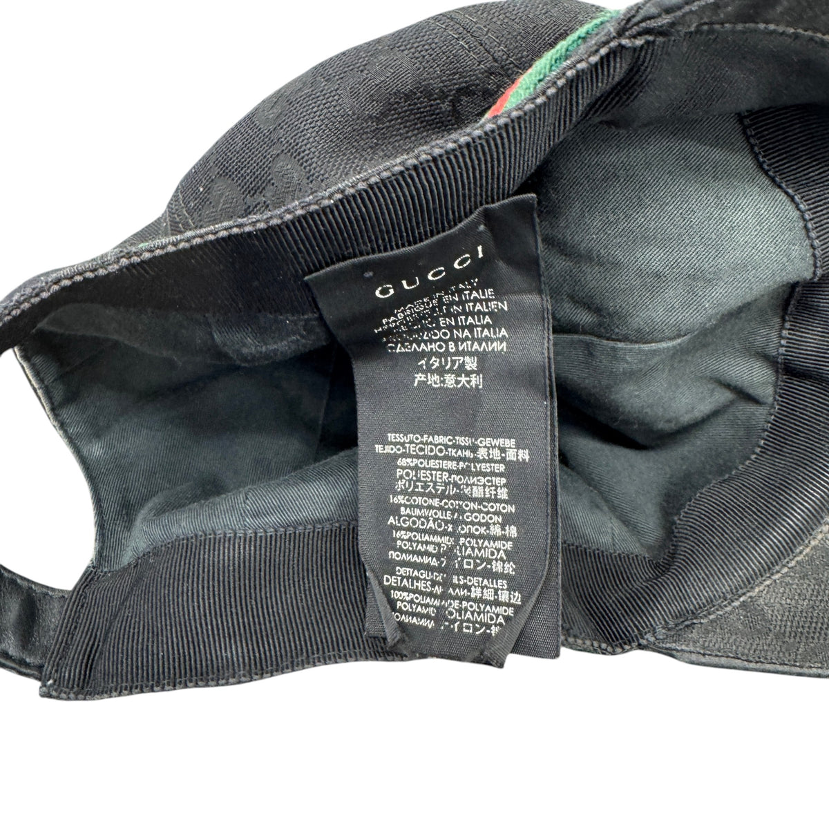 Men's GG Supreme Web Cap Black Size S - Photo 6