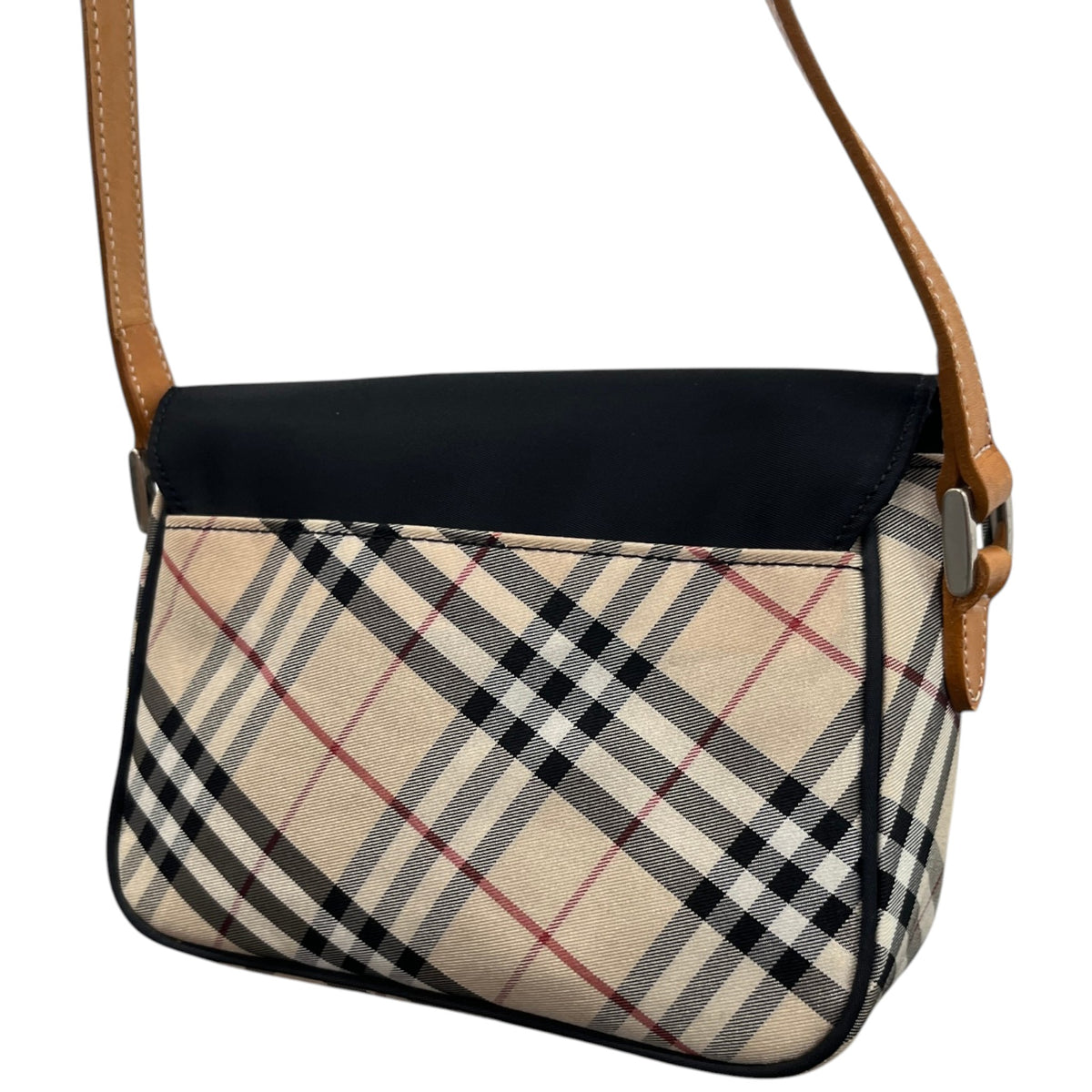 Women's Checkered Crossbody Bag Black - Photo 9