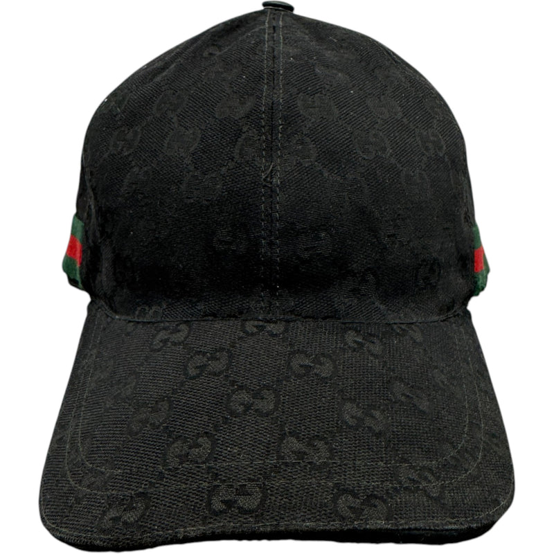 Men's GG Supreme Web Cap Black Size S