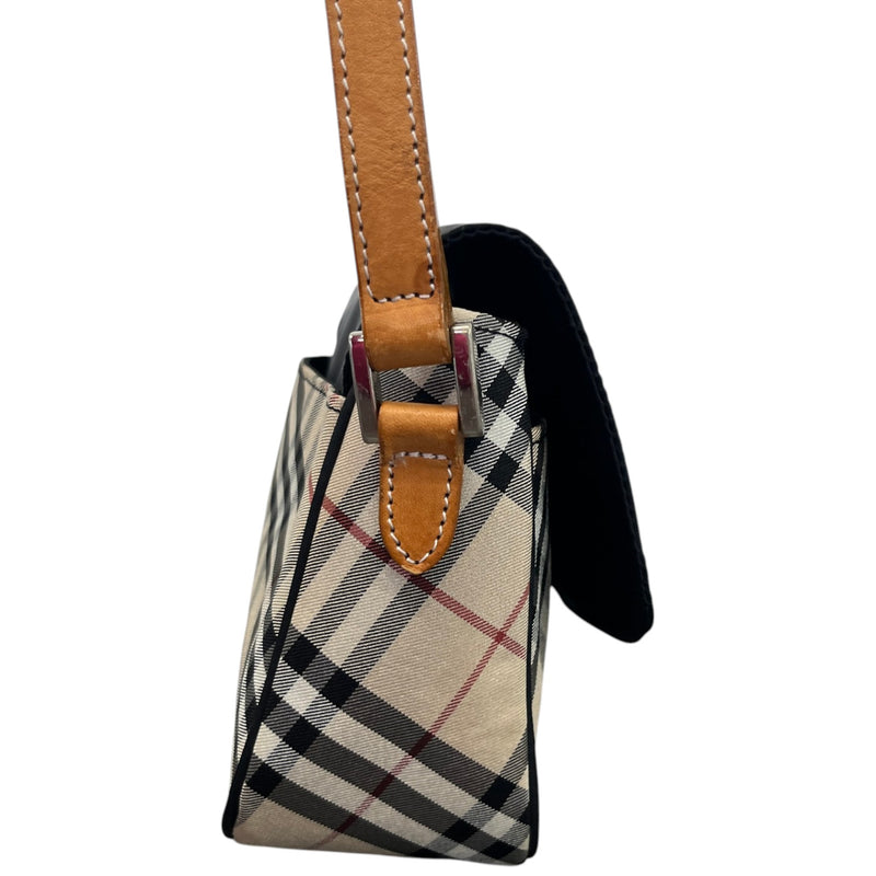 Women's Checkered Crossbody Bag Black