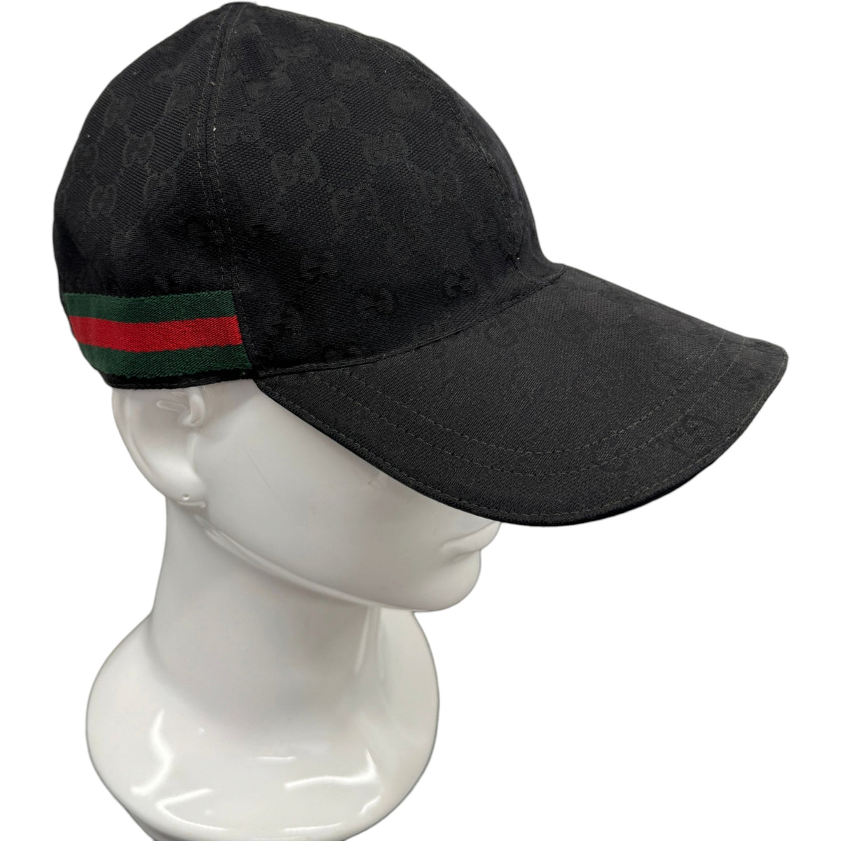 Men's GG Supreme Web Cap Black Size S - Photo 2