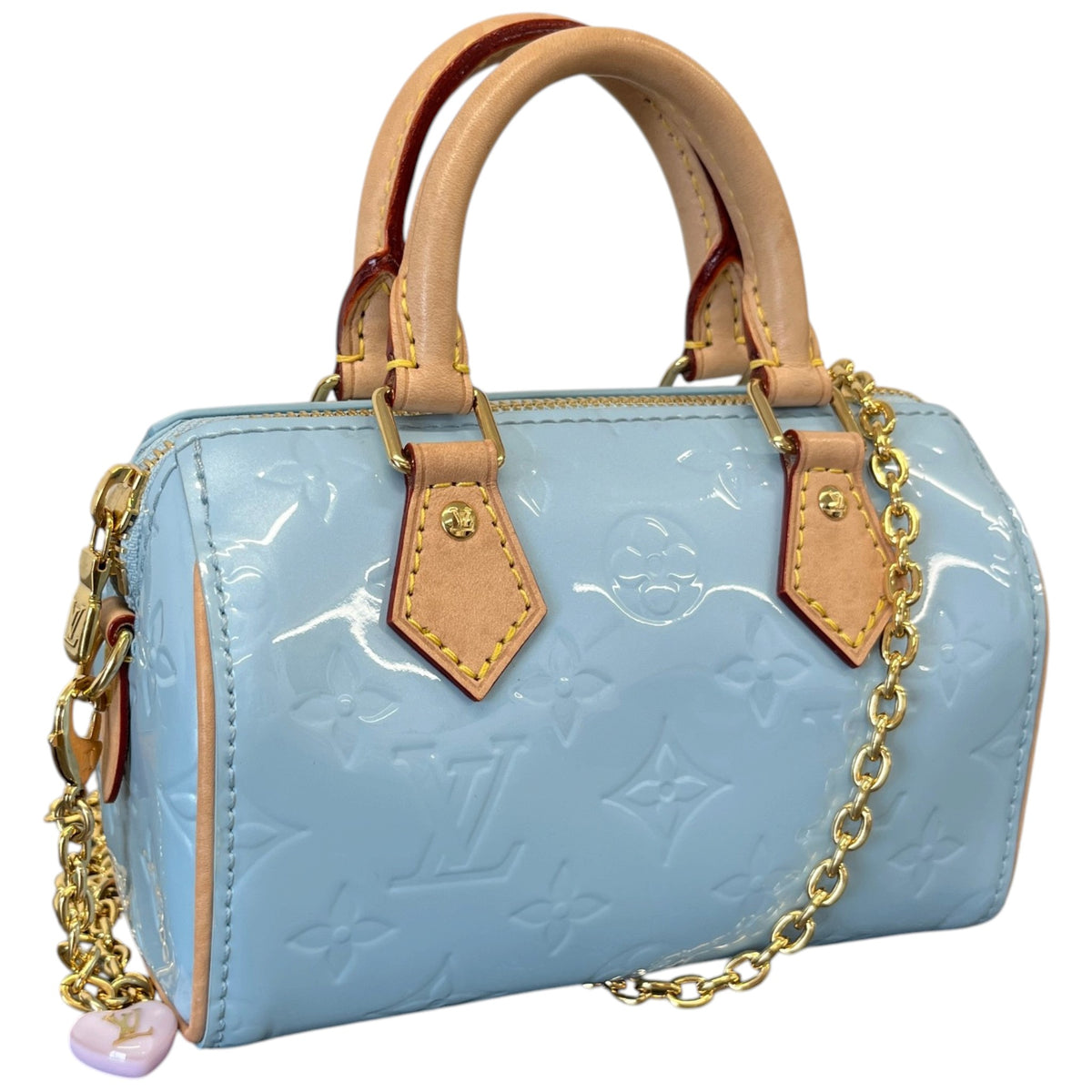 Women's Monogram Nano Speedy Sky Handbag Blue - Photo 4