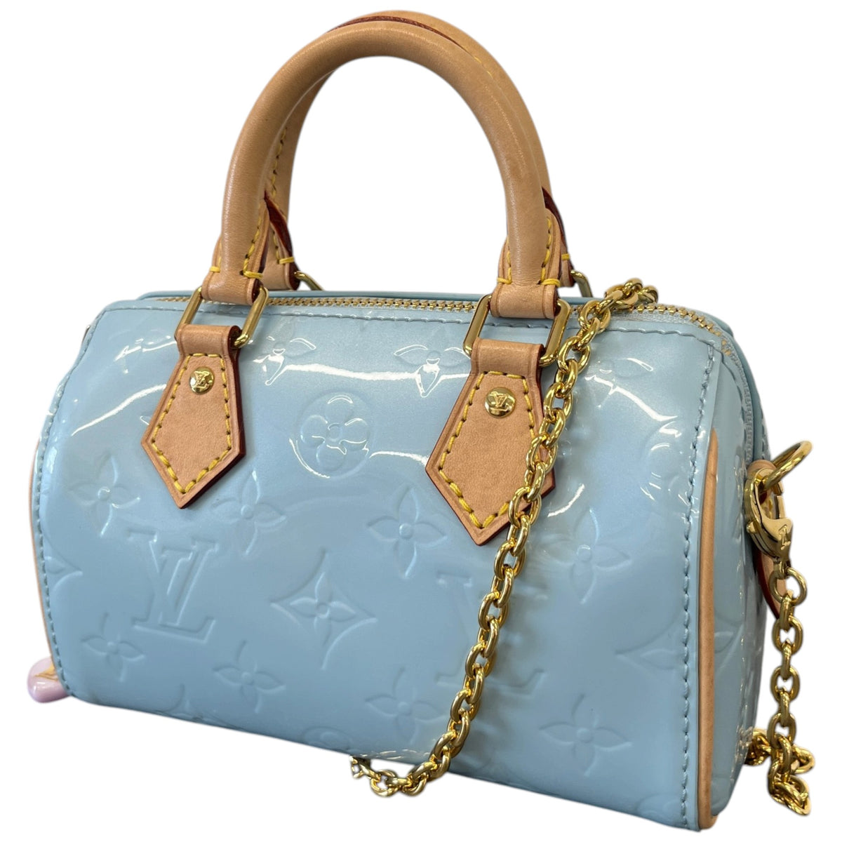 Women's Monogram Nano Speedy Sky Handbag Blue - Photo 5