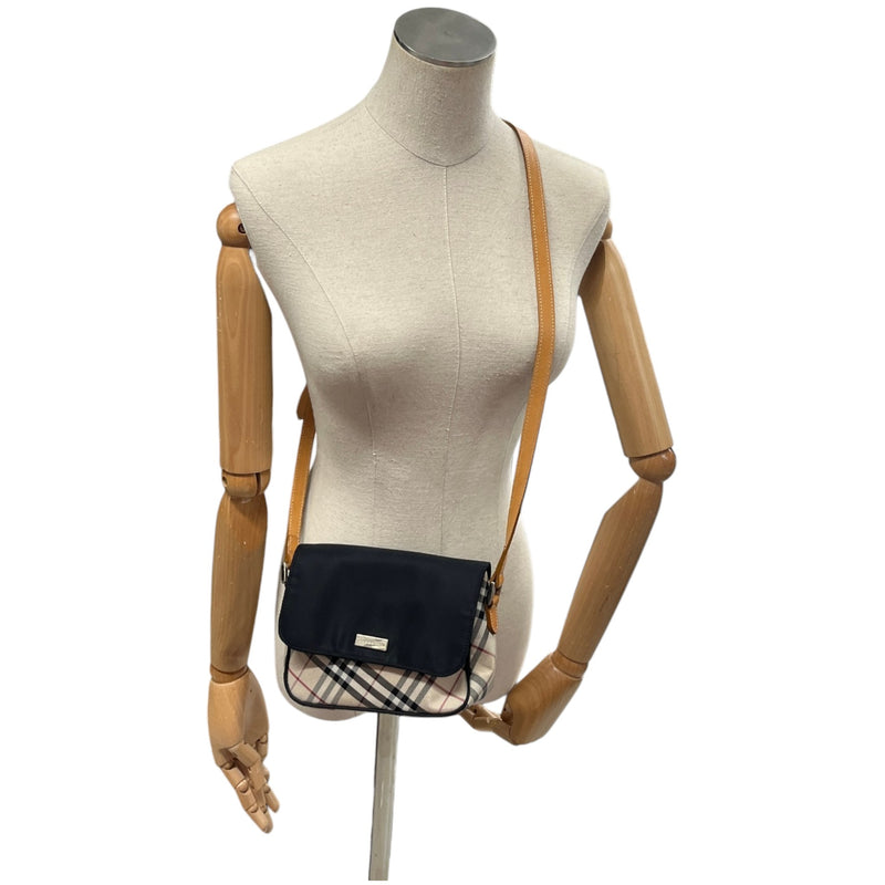 Women's Checkered Crossbody Bag Black