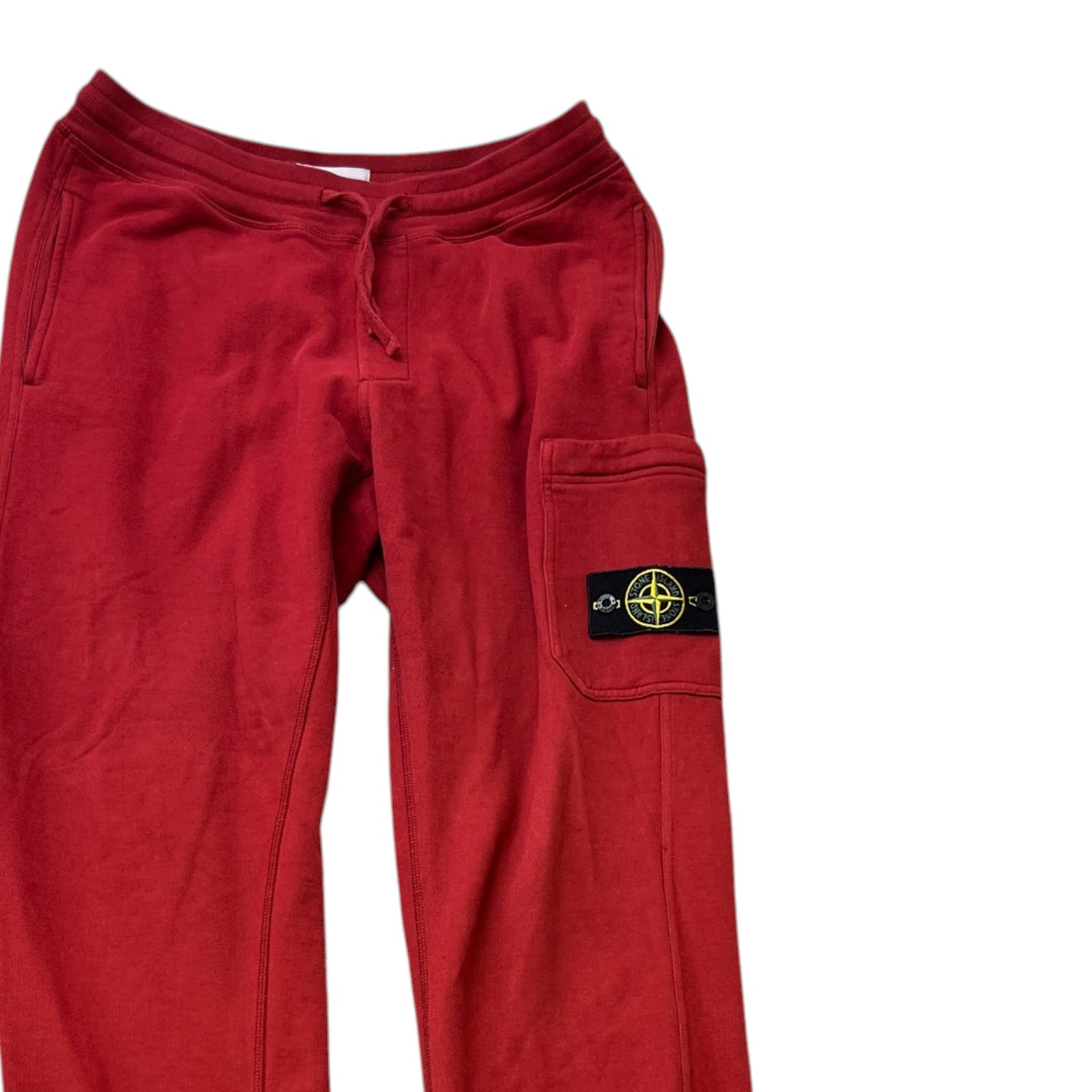 Men's Applique Logo Joggers Red Size M - Photo 3