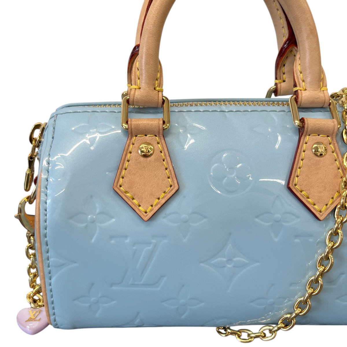 Women's Monogram Nano Speedy Sky Handbag Blue - Photo 13