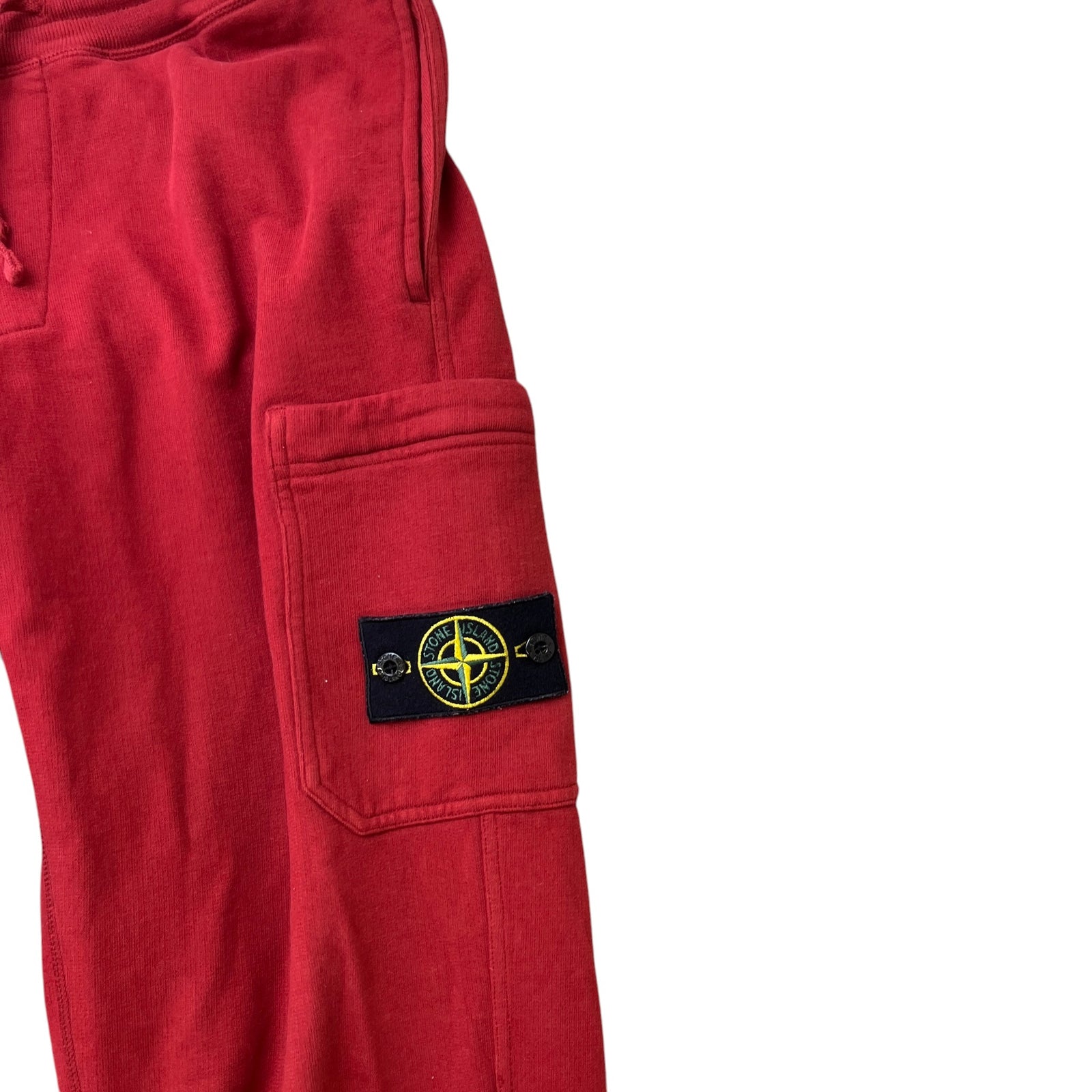 Men's Applique Logo Joggers Red Size M - Photo 6