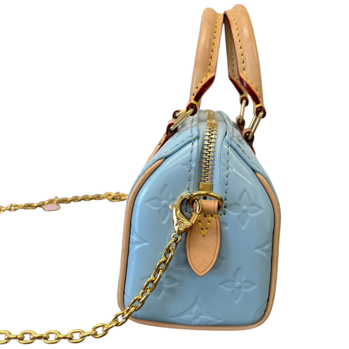 Women's Monogram Nano Speedy Sky Handbag Blue - Photo 6