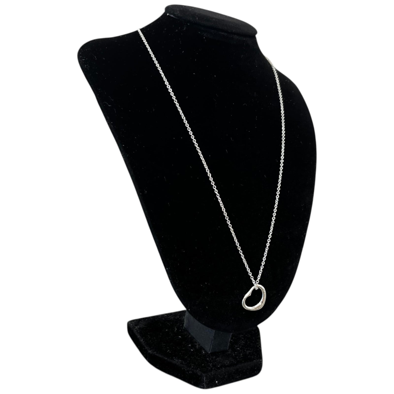 Women's Elsa Peretti Open Heart Necklace Silver - Photo 5