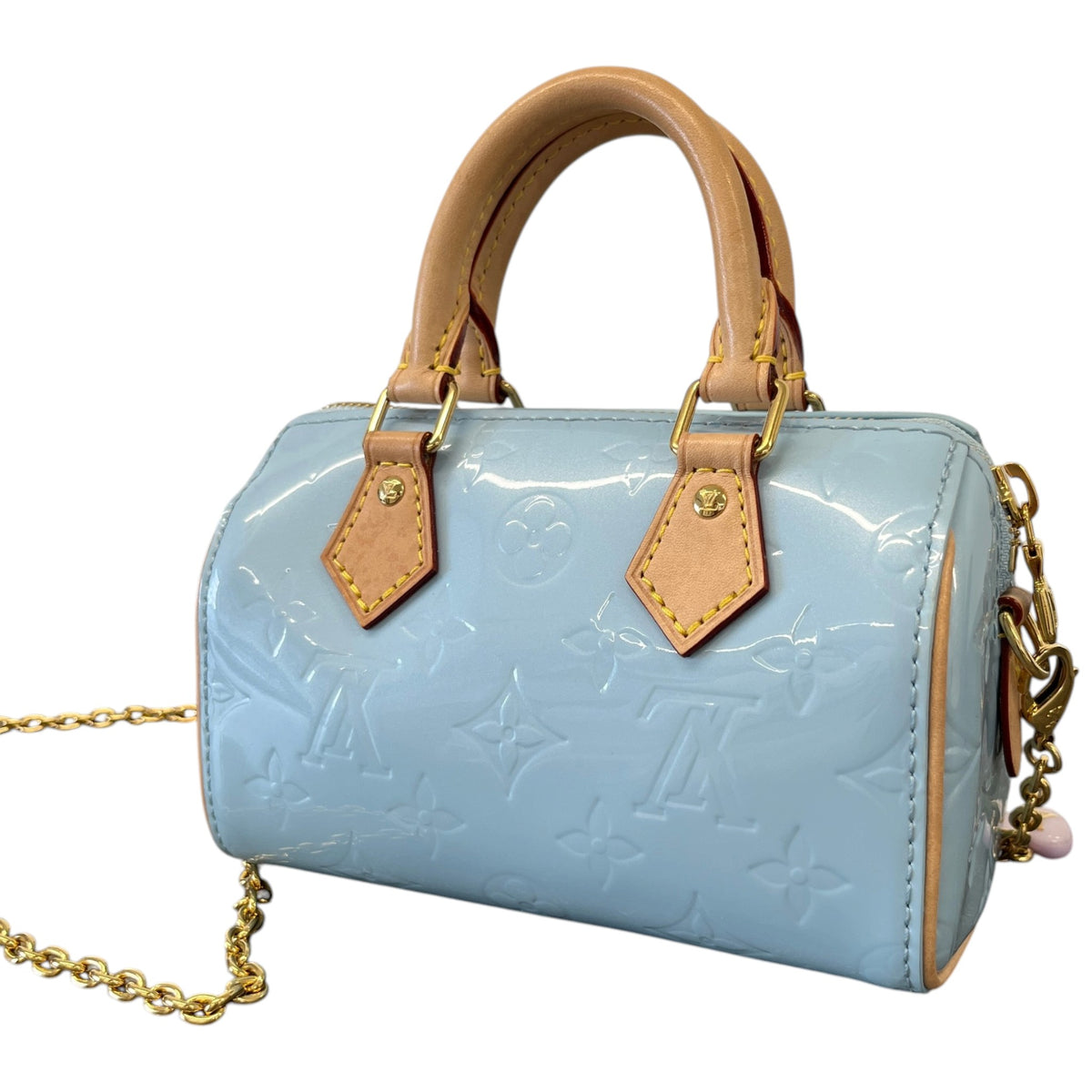 Women's Monogram Nano Speedy Sky Handbag Blue - Photo 8